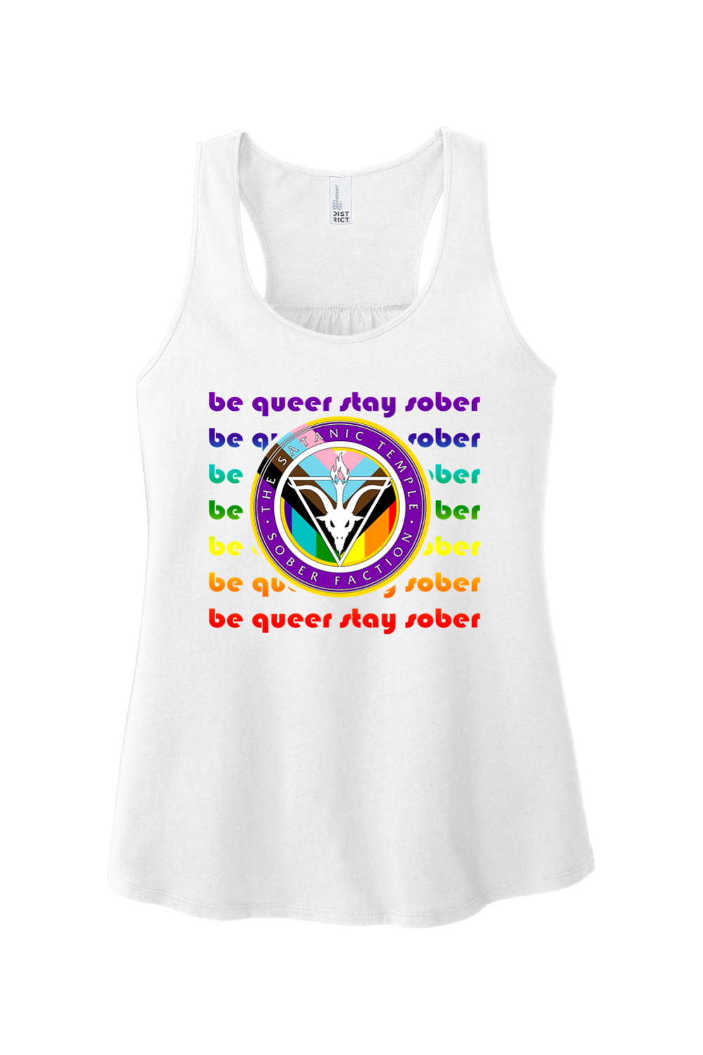 Be Queer SF Fitted Tank