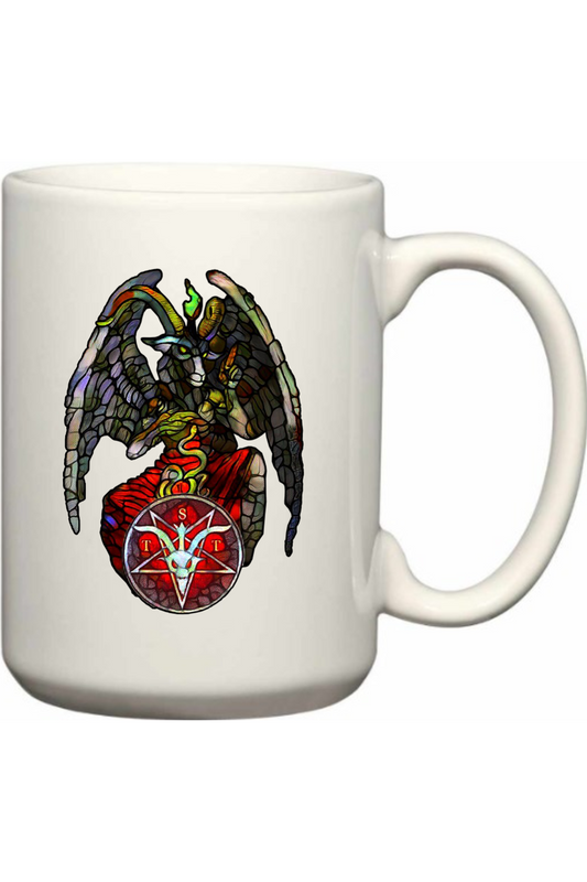 TST Stained Glass Baphomet 15oz Mug