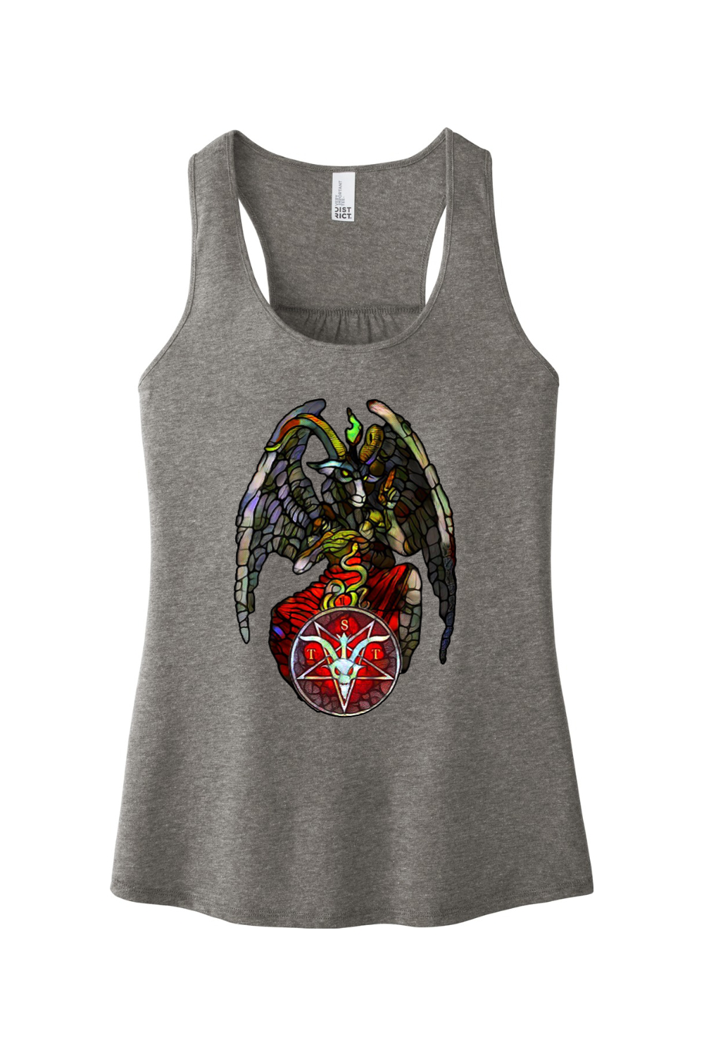 TST Stained Glass Baphomet Fitted Tank