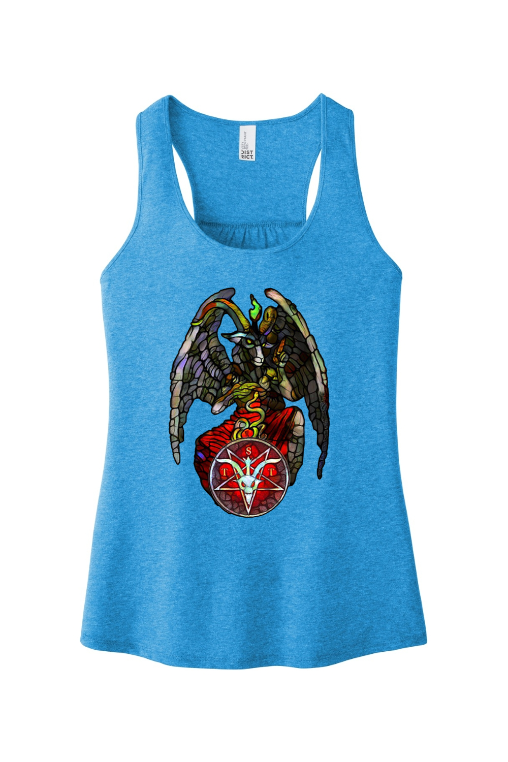 TST Stained Glass Baphomet Fitted Tank