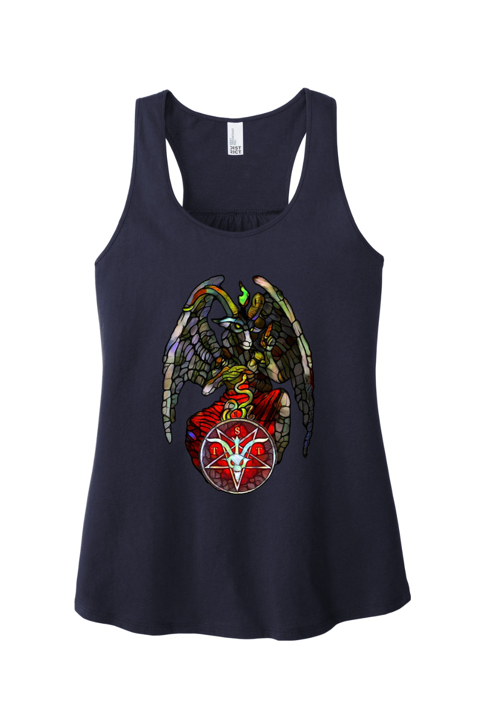 TST Stained Glass Baphomet Fitted Tank