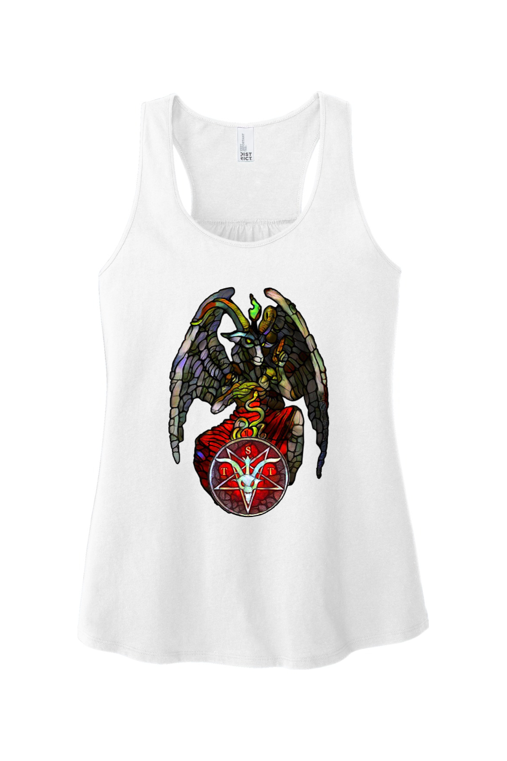 TST Stained Glass Baphomet Fitted Tank