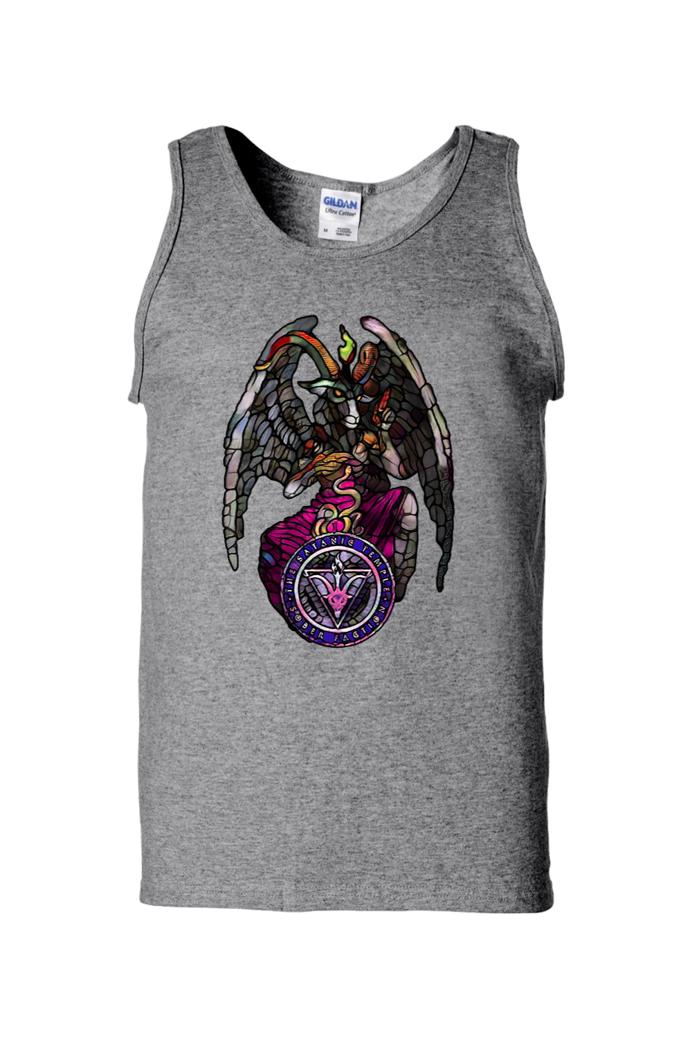 SF Stained Glass Baphomet Unisex Tank