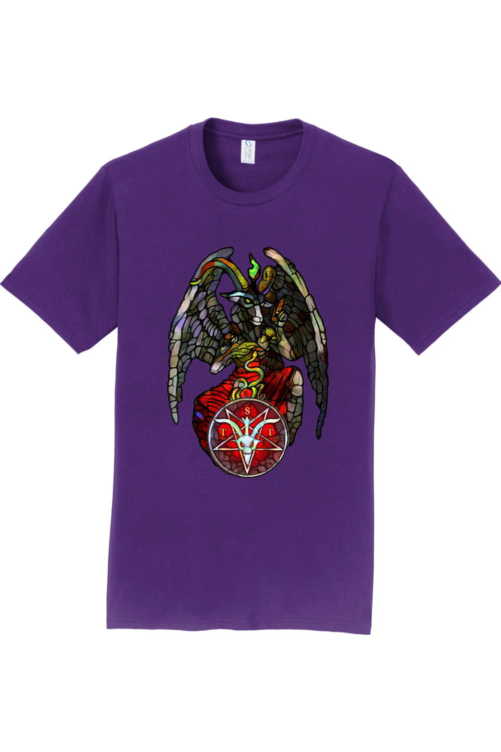 TST Stained Glass Baphomet Crew – Hell-Raiser Shop