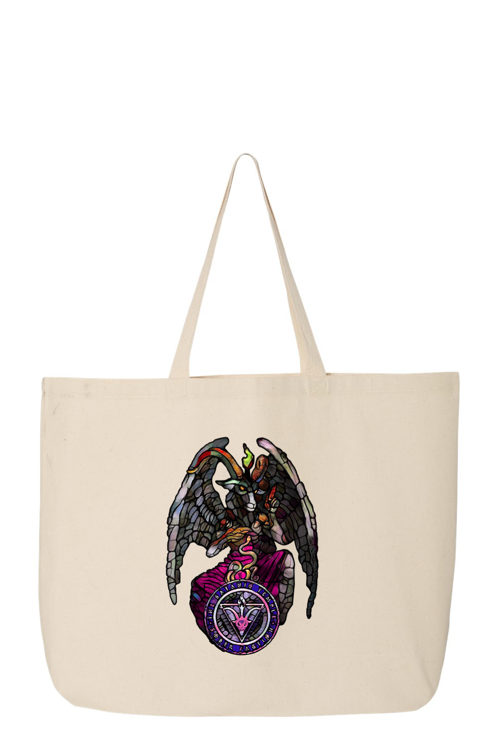 SF Stained Glass Baphomet Jumbo Tote