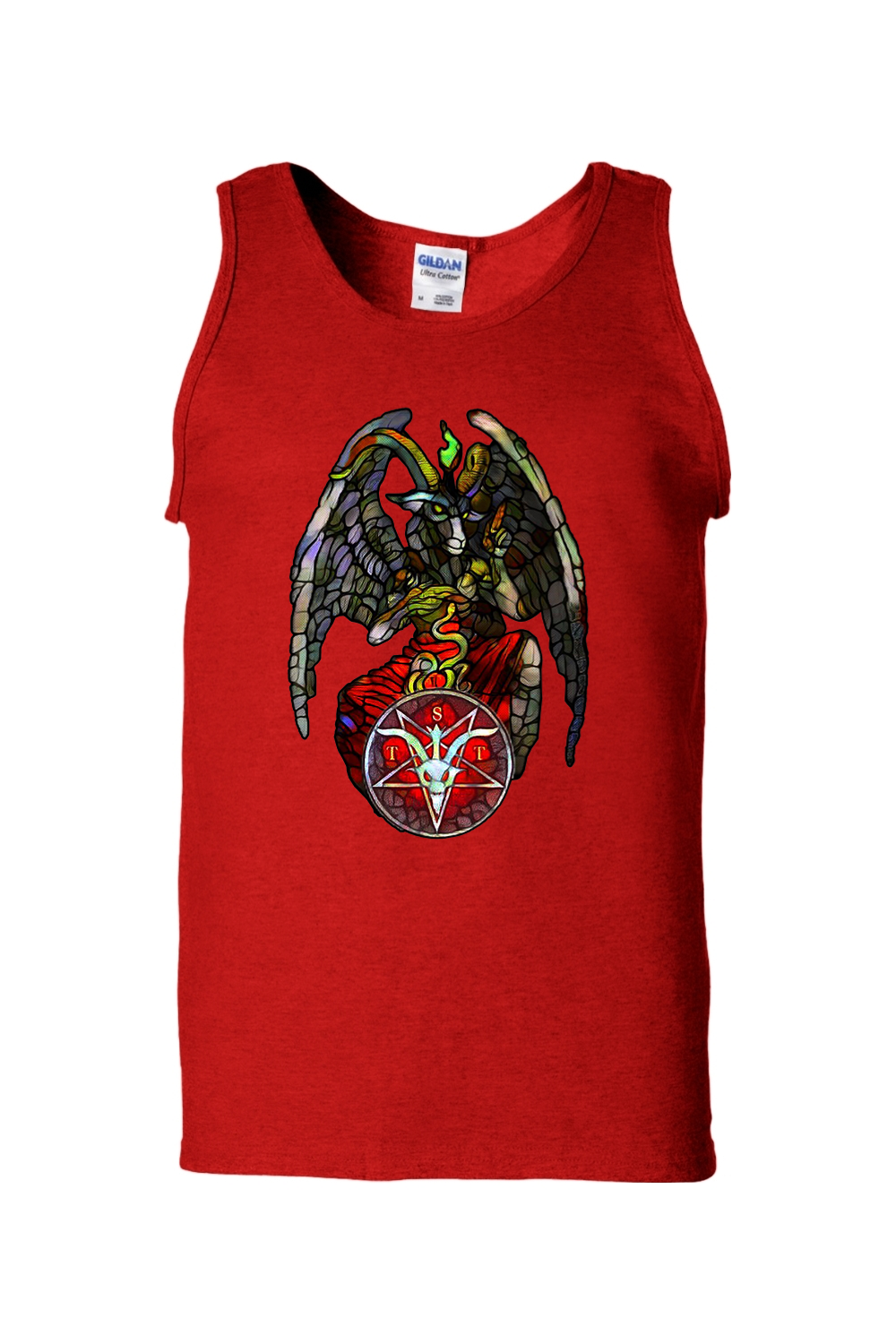 TST Stained Glass Baphomet Unisex Tank