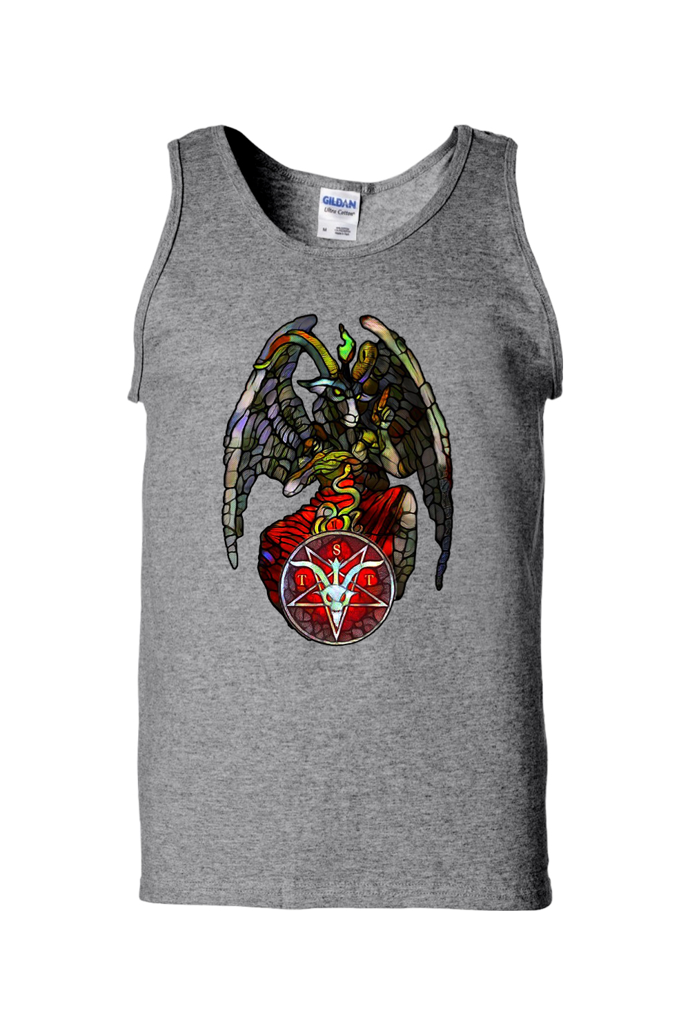 TST Stained Glass Baphomet Unisex Tank