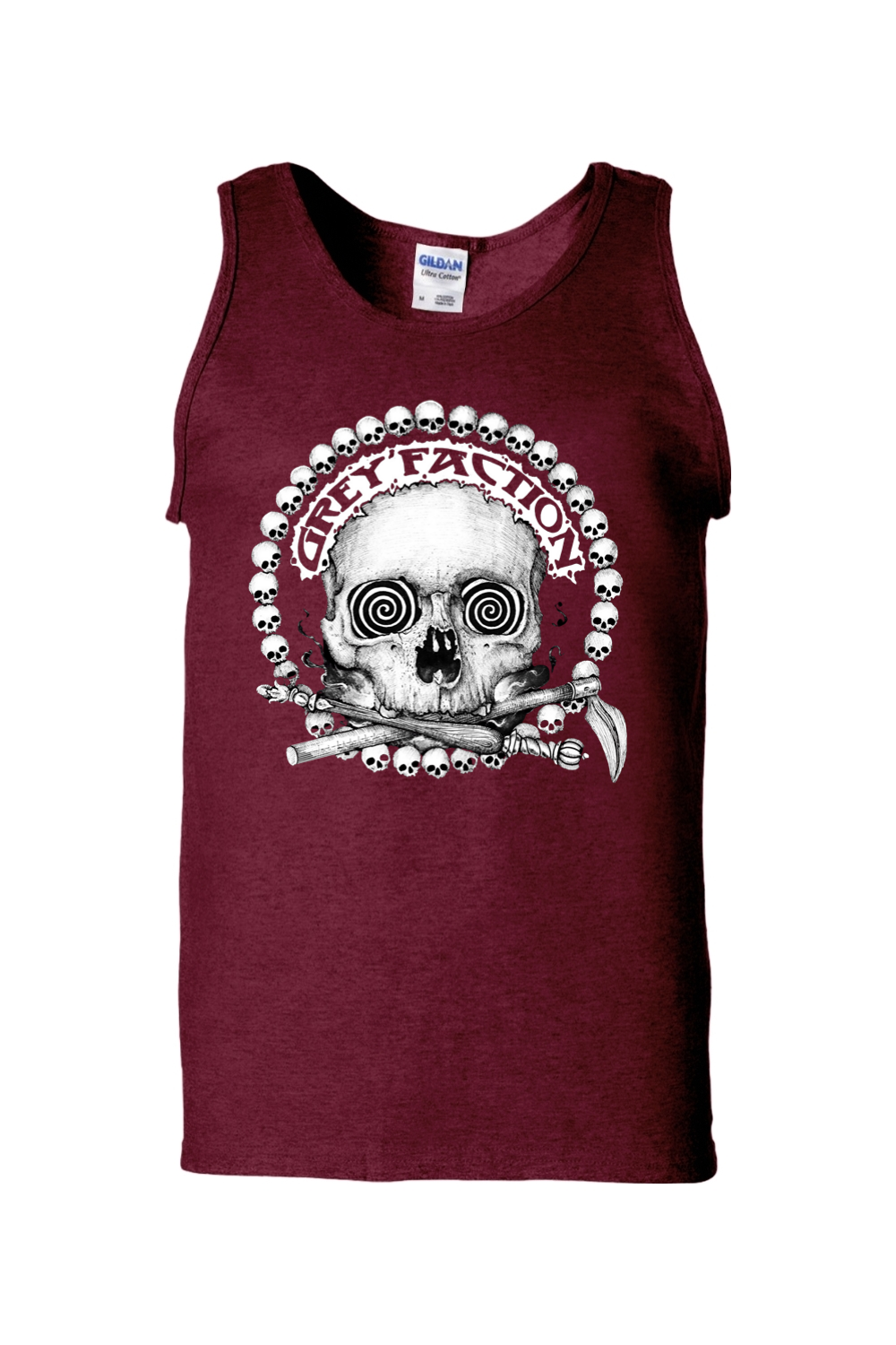 Grey Faction Skull Unisex Tank