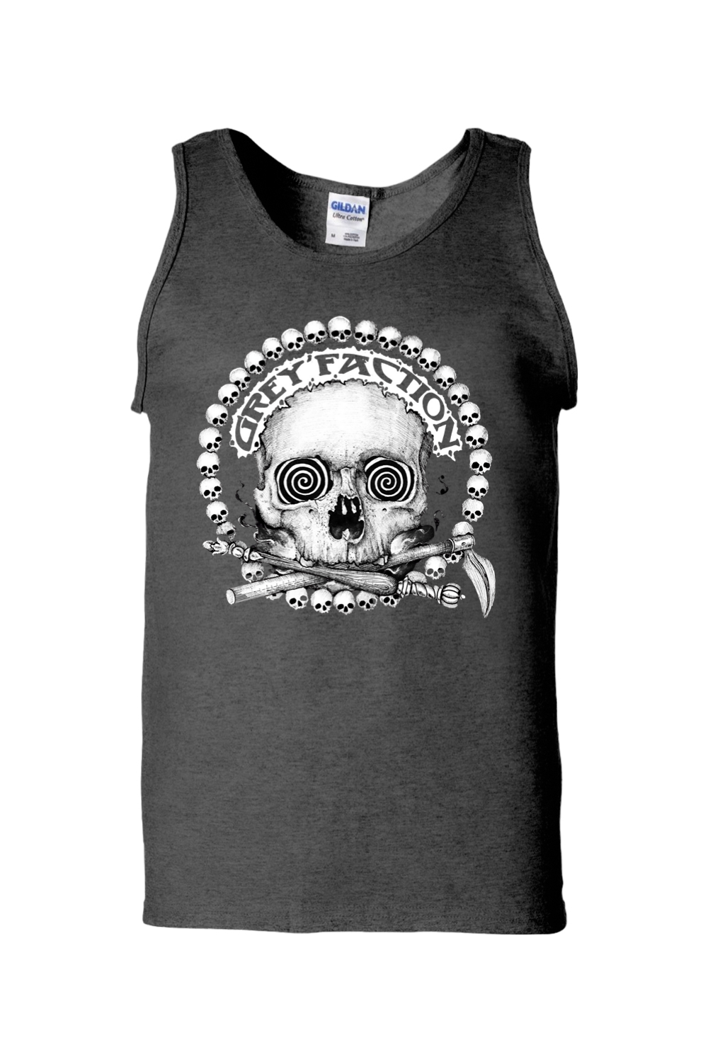 Grey Faction Skull Unisex Tank