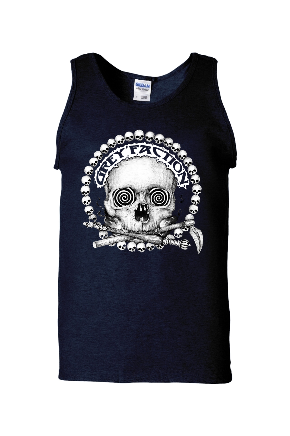 Grey Faction Skull Unisex Tank