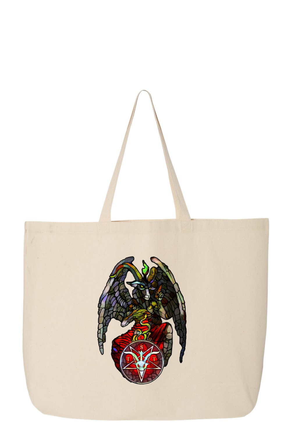 TST Stained Glass Baphomet Jumbo Tote