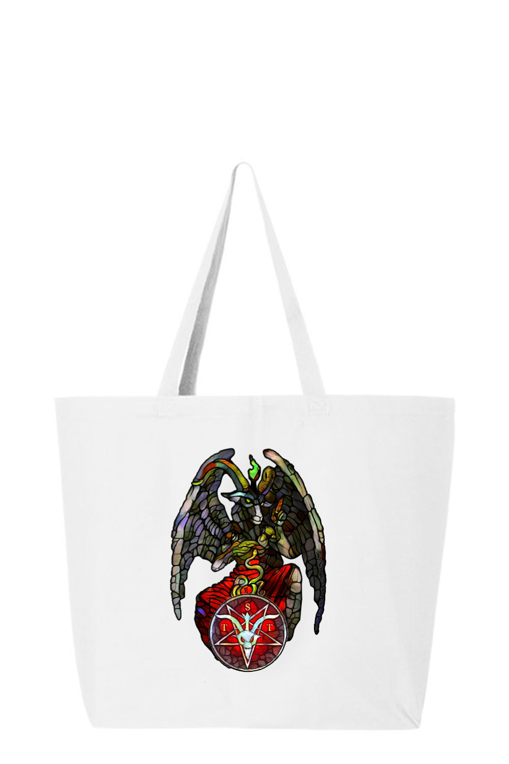 TST Stained Glass Baphomet Jumbo Tote