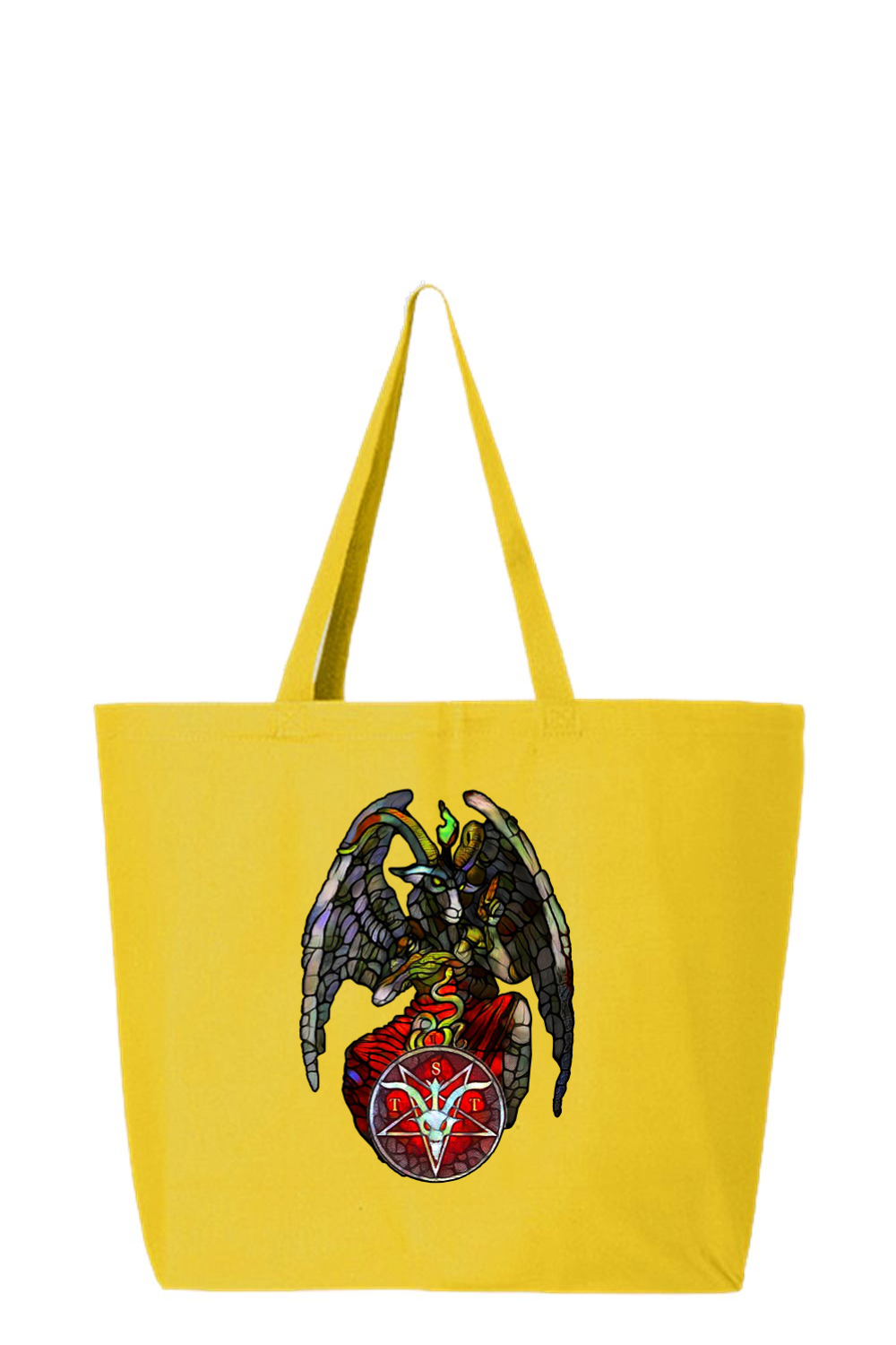 TST Stained Glass Baphomet Jumbo Tote