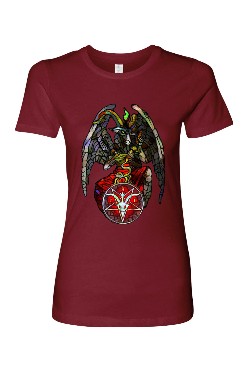 TST Stained Glass Baphomet Fitted Crew