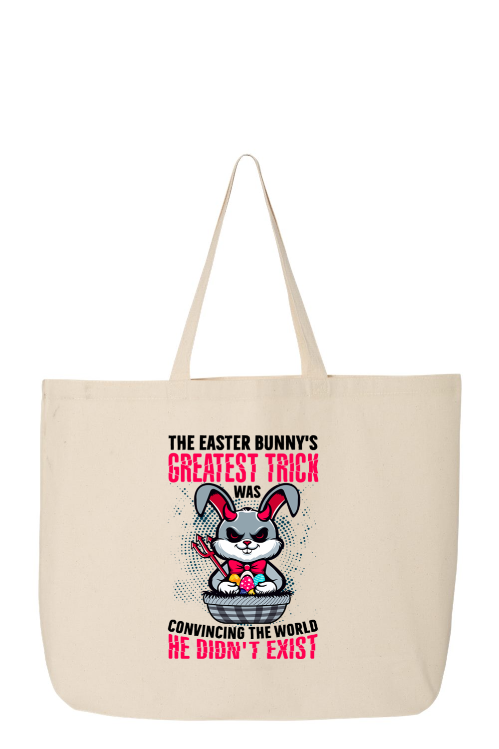 The Easter Bunny's Greatest Trick Basket Jumbo Tote