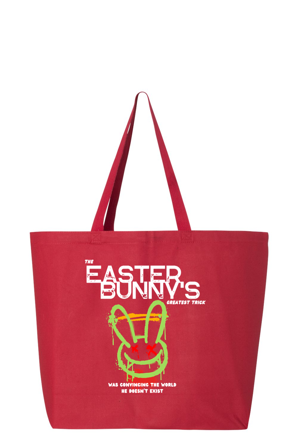 The Easter Bunny's Greatest Trick Paint Jumbo Tote